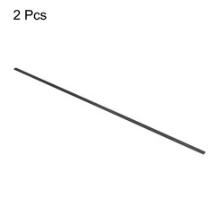 2 Pcs Carbon Fiber Strip 2x8mm 500mm Length Pultruded Flat Carbon Fiber Bars