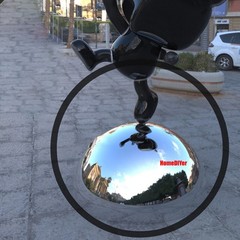 Stainless Steel Half Hollow Ball Sphere Hemisphere Mirror Gazing Ball 12.7-300mm