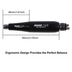 Dental Hygiene Prophy Handpiece 4:1 Nose Cone Air Motor 4 Hole Low Speed 4Holes