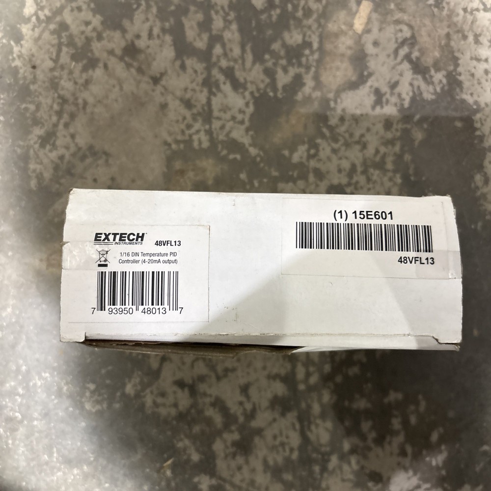 Extech 48VFL13: Controller, PID, 1/16 Din, 4-20Ma Output