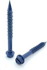 Concrete 1/4″ X 2-3/4″ Hex Washer Head Masonry Screw Tapcon Anchor Blue (1,000)