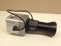Samsung SCC-B1310N CCTV Camera w/ 5-100mm Lens Long Range Color Surveillance Cam