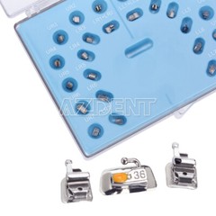 AZDENT Dental Ortho Brackets Brace Self-Ligating Active Mini Roth 022 Hooks 345