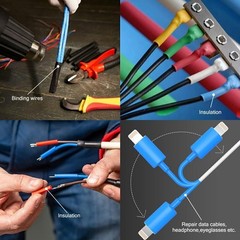 10ft 3:1 Ratio Heat Shrink Tubing Dual Wall Adhesive Glue Lined Φ1/4″ (6.4mm) US