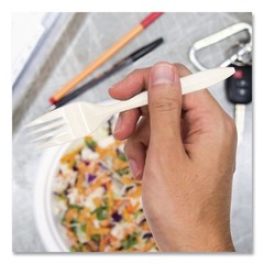 SOLO F6OW Style Setter Medium Weight Fork Cutlery – White (1000/Carton) New