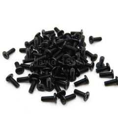 M1.4 M2 M2.5 M3 Black Phillips Flat Thin Head Screws Laptop Notebook Bolts