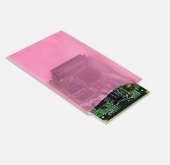 Pink Anti-Static Poly Bags Electronic Polyethylene 2,4,6 Mil Heat Sealable LDPE
