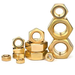 M0.8 M1 M1.2 M1.4 1.6 2 2.5 M3 3.5 4 5 6 BRASS NUTS HEX FULL NUT BRASS – DIN 934