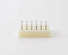 Dental Polishing Finishing Mounted Arkansas Stones Points White FG Round 12/pack