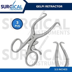 3 Pieces of Pediatric Gelpi Retractor 3.5″ Surgical Instruments German Grade