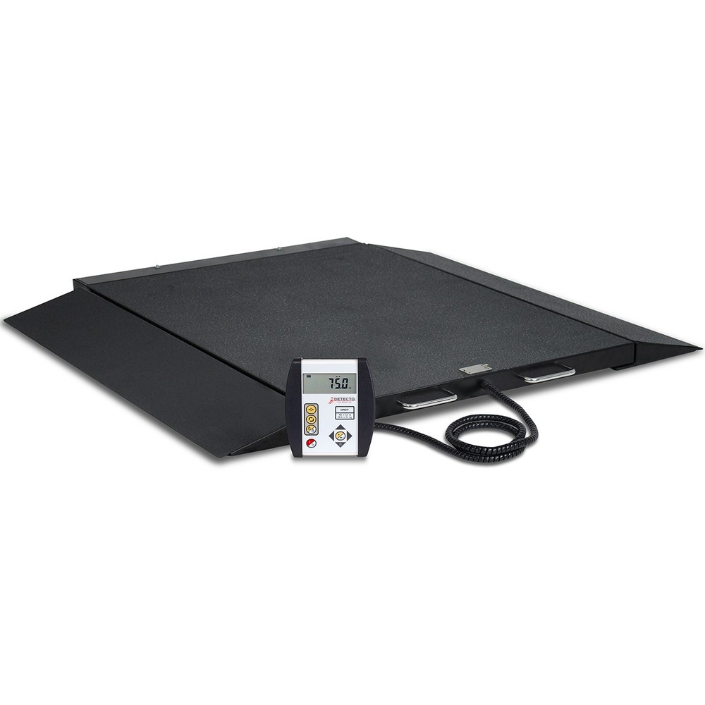 Detecto 6600 Portable Wheelchair Scale 1,000 lb x 0.2 lb BMI WiFi w/ AC Adapter