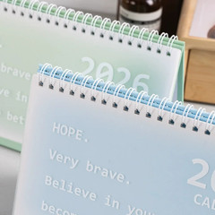 2026 Desktop Calendar Simple Creative Design with Motivational Messages