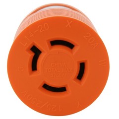 30A 125V NEMA TT-30 Male Plug to 20A 125/250V NEMA L14-20 Female Adapter