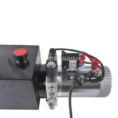 Hydraulic Power Unit 6 Quart Single Acting Dump Trailer Pump 3200PSI 2.0 GPM 12V