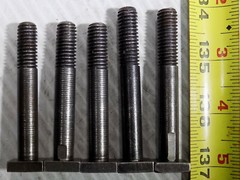 3/8-16 X 5/8″ Square Flat Head T-Bolt 1-7/8″ – 3-5/8″ OAL, New Used 4 – 5 Pieces