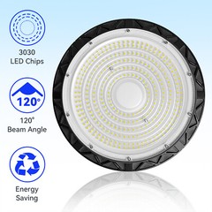 12 Pack 100W UFO LED High Bay Light Industrial Factory Warehouse Shop Commercial