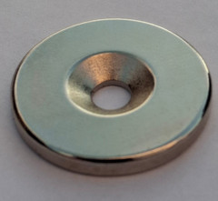 Neodymium Countersunk RIng Magnet 3/4″ Diameter, 3MM Hole – HIGH N50 Power