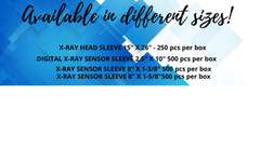 500 pcs Digital X-Ray Sensor Sleeves 2.5″ x 10″ Sensor Cover