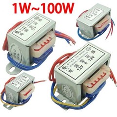 AC 110V/220V/380V IN 6V-36V Out 1W~100W Single/ Dual Output Power Transformer