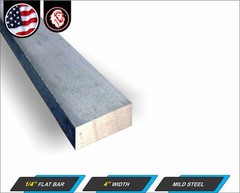 1/2″ x 1″ Steel Flat Bar – Metal Stock – Mild Steel – 24″ Long (2-ft)