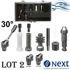 LOT X 2 Multi Unit 30° Implantium Fit analog transfer titanium plastic sleeve