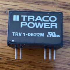 TRACOPOWER TRV 1-0522M AC to DC Power Regulator Converter Black