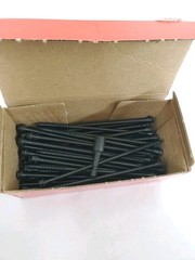 *50pk* FastenMaster TimberLOK 6 in. Structural Wood Screws with Hex Head, Black