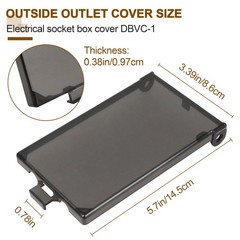 DBVC-1 Extra Duty 1-Gang Vertical Outdoor Outlet Cover for Dbvc-1-2pack