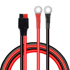 10 AWG 45A to O Ring Cable Pigtail Lead Wire fits Anderson Power pole Connector