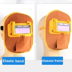 Solar Auto Darkening Filter Lens Welder Leather Hood Welding Helmet Mask NEW