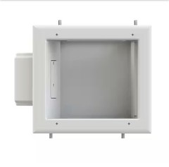 Commercial Electric Multimedia Recessed Box 1-Gang TV White Audio HDMI