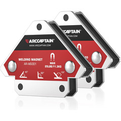 ARCCAPTAIN Welding Magnets 25LB 55LB 75LB Welding Magnet Set Magnetic Welding