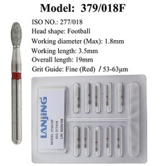 Dental FG Football Diamond Bur 379/023F 023C Bur Fine Super Coarse High Speed