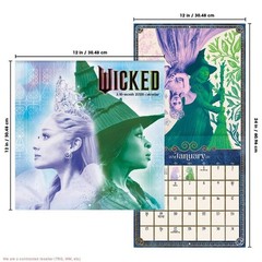 DateWorks 12″x12″ 2026 Wicked Wall Calendar