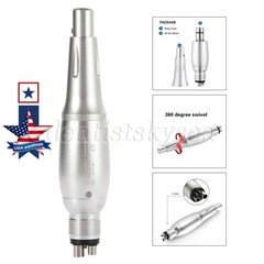 Dental 4:1 Hygiene Prophy Handpiece 360° Swivel Straight Cone Air Motor 4Holes