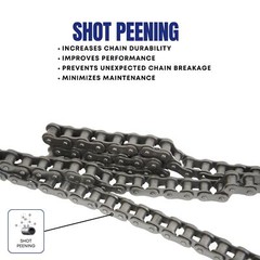 #25 Roller Chain 10 Feet with 2 Connecting Links