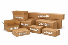 Shipping Boxes Corrugated Cardboard Kraft Mailers Packing Carton Pick Size Qty