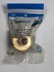2 Pack 3/4 x 1 Inch Crimp Female Adapter, Brass Fitting, PEX Pipe, PE-RT {114}