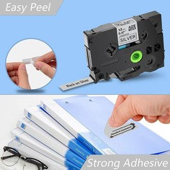 20x TZe-931 Black on Silver 1/2″ TZe Tapes Compatible For Brother PT Cube Plus