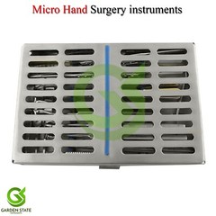 Micro Hand Surgery Kit Micro Surgical Instruments Cassette Set Of 15