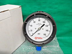 Process Pressure Gauge 4-1/2″ Face 160 PSI 1/2″ NPT Phenolic w/Stainless Lower