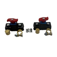 2Pcs Universal Battery Disconnect Switch 12V / 24V Cut Off Isolator for Cars RV