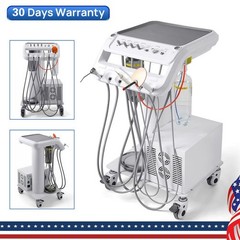 Portable Dental Mobile Delivery Unit with Air Compressor Curing Light Scaler
