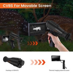 Thermal Monocular AI 384*288 Thermal Imager Night Vision Hunting Camera Scope US