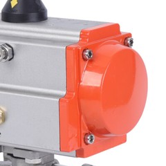 2″ Pneumatic Air Actuated Stainless Ball Valve Single Acting Spring Return NEW