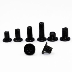 M1.4 M2 M2.5 M3 Black Phillips Flat Thin Head Screws Laptop Notebook Bolts