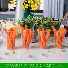 5 Oz Disposable Plastic Medium Weight Clear Drinking Cups 100 Count