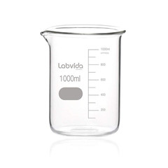 Upgrated 6 Size Low Form Glass Beaker Set, 25Ml 50Ml 100Ml 250Ml 500Ml 1000Ml, 3