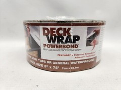 DECKWRAP POWERBOND 3″X75′ SELF ADHERING PROTECTIVE WRAP