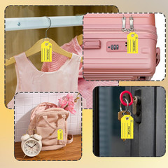 XUWAIDSGN 250 Pcs Yellow Key Tags with Labels and Rings: 1.38 X 2.76 Inches, 250